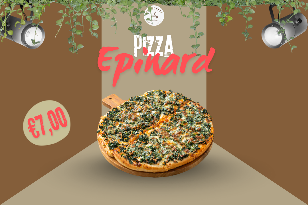 Pizza : Spinazie