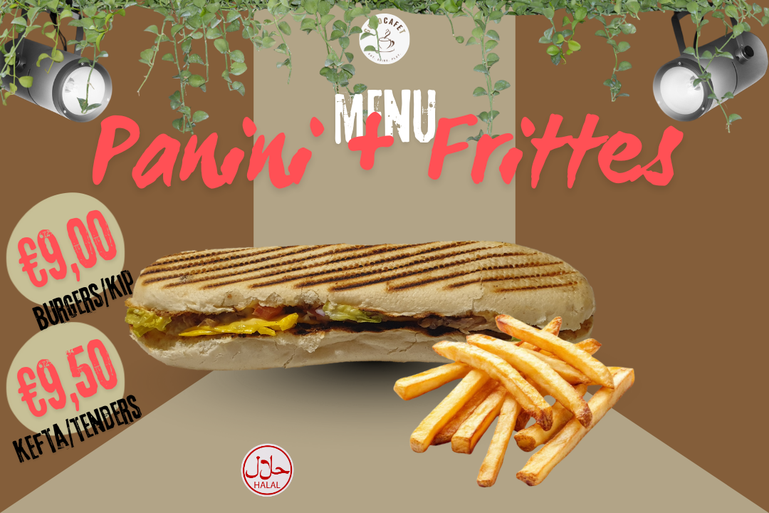 Menu : Panini + frites (kefta/tenders)